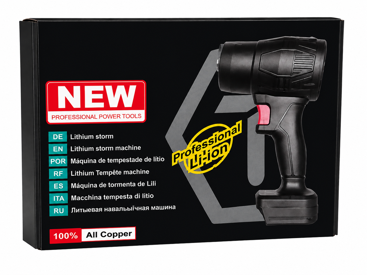 Violent Fan 48V Cordless Air Blower – 35000PA Powerful Suction – Single Battery Model