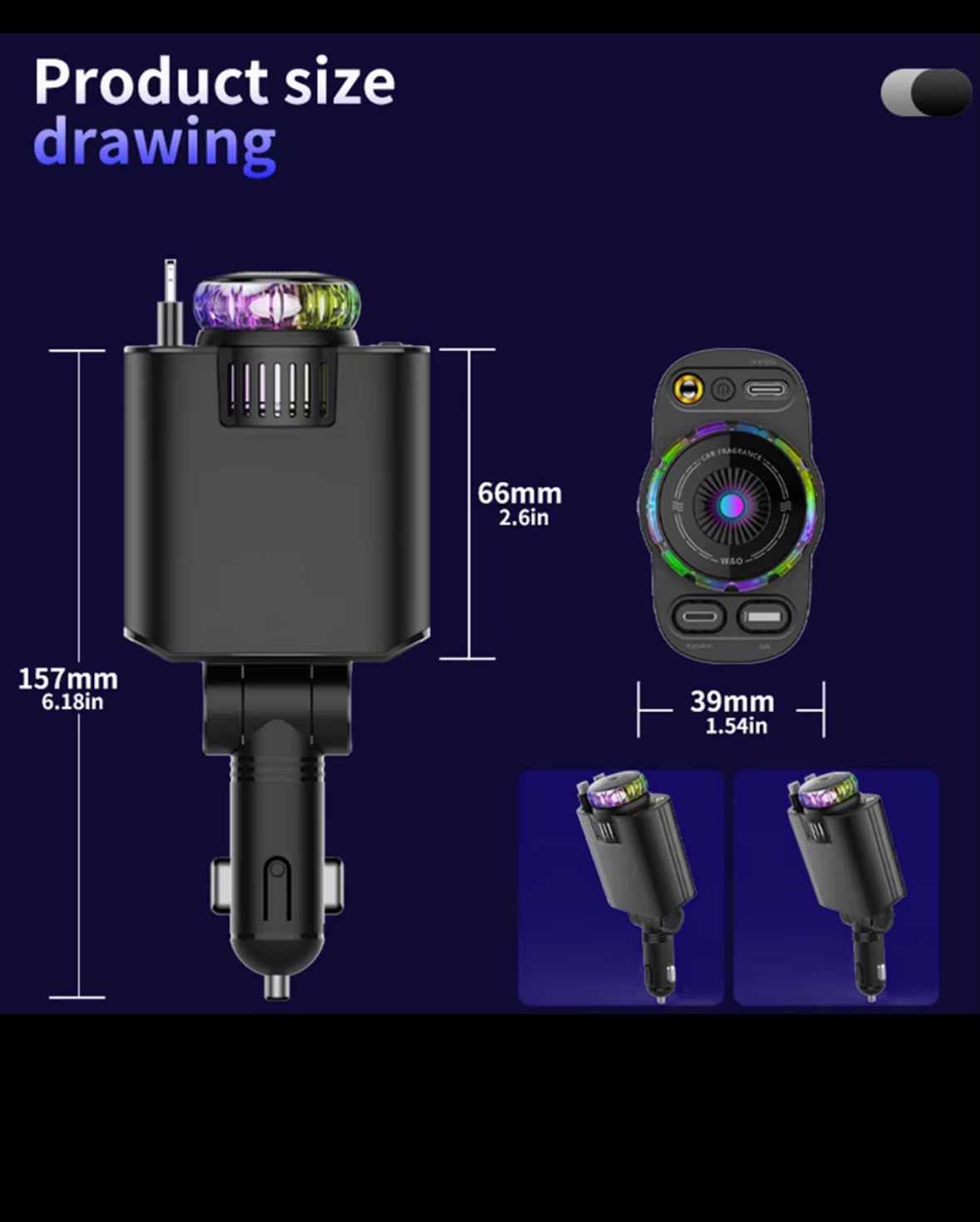 5-in-1 Starlight Car Charger
